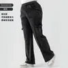 Jeans Cargo Sueltos de Cintura Alta para Mujer, Estilo Nuevo Europeo y Americano, Adelgazantes, Levanta Glúteos, Transpirables, Adecuados para Uso al Aire Libre, Pantalones Casuales de Tallas Grandes