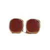 Brincos Quadrados Vermelhos com Pino de Prata S925 2024 Novos Brincos Explosivos Femininos Design de Nicho Alto Temperamento