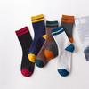 Otoño e Invierno nuevos calcetines deportivos casuales de media pantorrilla calcetines de poliéster algodón transpirables para hombre calcetines gruesos para hombre calcetines de media pantorrilla venta al por mayor de fábrica