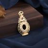 Design estilo palácio pingente de ameixa garrafa ouro antigo suporte vazio faça você mesmo incrustado jade Hetian ágata vermelha cera de abelha em forma de Dan 9*7