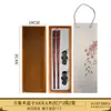 Chopsticks japoneses pontudos de luxo leve para casal, presente de casamento, casa, nova gravação, logotipo da empresa, caixa de presente de madeira de nogueira preta