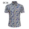 2023 Comercio Exterior Transfronterizo Nueva Camisa de Manga Corta para Hombre Estilo Coreano Moda Juvenil Casual Camisa Estampada para Hombre