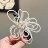 Elegante Pinza de Pato Flor Perla Estilo Francés Nuevo Niña Flequillo Cabello Suelto Pinza de Flequillo Moda Pinza Versátil para el Cabello Accesorio para el Cabello