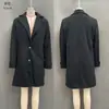 2025 Estilo Europeo y Americano Transfronterizo Invierno Amazon Cuadros Vintage Casual Elegante Abrigo de Longitud Media con Solapas para Mujer