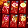 2027 Año del Cordero Sobre Rojo Creativo Brillo Mate Dibujo Animado Zodiaco Cien Yuan Mil Yuanes Sobre de Dinero de la Suerte para Año Nuevo
