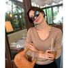 Ropa Zhengqite/26 Otoño/Invierno Tejido de Lana/Triacetato/Top Exquisito de Una Pieza