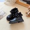 Botas Martin Femininas de Renda com Pérolas, Cano Curto, Solado Macio, Nova Moda Outono e Inverno, Estilo Coreano 2026