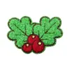 Navidad Europea y Americana Chenilla Muñeco de Nieve Hombre de Jengibre Árbol de Navidad Tela Bordada Parche Parche Sello Bordado