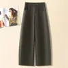Calça de Terno Feminina Versátil para o Dia a Dia, Estilo Old Money de Outono, Moda 2026 Calças Casuais de Corte Slim que Afinam