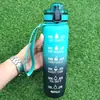 Taza de Agua Deportiva de Plástico Tritan Resistente a Altas Temperaturas, Gran Capacidad 1000ml, Taza Espacial para Fitness, Portátil