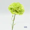 Ramo de clavel de tallo corto de una sola flor artificial para jarrón, decoración del hogar, decoración de sala de estar, adorno de mesa de comedor, flor artificial