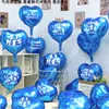 Globos del Día del Niño de 18 pulgadas con Decoraciones Impresas de Papel de Aluminio en Forma de Corazón para Guardería y Escuela Configuración de Escena de Ambiente del 61