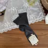 Meias de Renda Floral para Mulheres, Meias de Cano Médio, Meias Finas de Algodão para o Verão, Meias Largas Respiráveis de Malha Estilo Japonês