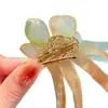Accesorios para el Cabello de la Dinastía Han para Niñas, Pasadores de Flor de Cristal Estilo Antiguo con Cinta para Niñas, Nuevos Pasadores de Princesa con Borla de Perla Chinoiserie