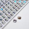 Broca de uña grande de alta calidad k9 para taladro de uñas, larga, cuadrada, con esquinas redondeadas, base puntiaguda, Super Flash de Cristal, multi-corte, accesorios DIY para taladro de uñas