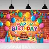 Amazon Cross-Border Banner de Tecido de Fundo para Bolo de Aniversário Banner de Foto para Festa Infantil Decoração de Cena