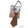 Corbata Mini Ultra Corta Song Xiaoxia para Mujer Negro Puro Marrón Café Verde Oscuro Rojo Café Mate Gratis para Estudiantes