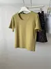 Camiseta de algodón acanalado estilo coreano para verano, multicolor, cuello redondo, para clavícula, elástica, versátil, adelgazante, color liso, hombro normal, manga corta, playera básica