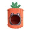Nido para Gatos Resistente al Desgaste Nido para Garras de Gato Túnel para Gatos Nido para Mascotas de Cuatro Estaciones Nido para Gatos con Forma de Zanahoria Tridimensional Multifuncional Semicerrado