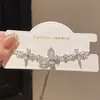 Pulsera de Hilo Deslizante con Colgante de Mariposa de Circonita Estilo Lujo Ligero, Pulsera de Moda y Exquisita con un Toque de Alta Gama, Joyería de Mano de Nicho para Mujeres