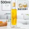 Garrafa de óleo de vidro espesso Cor Branca Cristal 500ml garrafa de azeite 250ml garrafa de óleo de camélia 750ml garrafa de óleo de noz