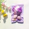 Bolsa de macarrón transfronteriza huevo de belleza dopamina borla de polvo flocado juego combinado de valor no come polvo mini huevo de maquillaje