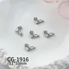 Accesorios Premium de Zirconia para Uñas, Lujo Ligero Estilo Francés, Brillantes Decoraciones de Diamantes para Uñas Portátiles en Forma de Arco Creciente con Diamantes Completos en el Lateral