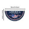 Amazon Transfronteiriça EUA 250º Aniversário Bandeira Dia da Independência Casal Decoração Comemorativa Bandeira em Forma de Leque Dupla Face Personalização