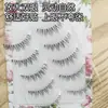 Pestañas postizas de flor de iris grupo femenino pestañas postizas pestañas postizas completas pestañas postizas en forma de V pestañas postizas con tira transparente de dibujos animados