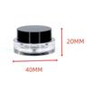 Botella redonda mixta de 5 g, 20 g y 30 g, repleta de varios diamantes para uñas, polvos de joyería, lentejuelas, crema facial cosmética, caja de subembalaje.
