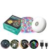 Luces LED de camping de ambiente nuevo transfronterizo recargables por USB para exteriores, luces de cadena coloridas para tienda con almacenamiento de cinta métrica, luces de camping