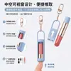 Estuche de silicona para perfume y brillo de labios transfronterizo con llavero, estuche de silicona portátil para labiales para uso en exteriores, accesorio para llaves, estuche para botella de perfume
