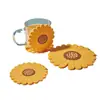 Posavasos Casual Flor Pvc Pegamento Suave Estilo Nacional Logo Esterilla de Té Cultural y Creativa Esterilla Aislante Creativa Impresión Digital Uv