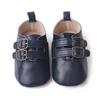 Novos sapatos de bebê estilo britânico com fivela de metal sapatos para bebês e crianças pequenas 0-1 ano bebê sola macia sapatos para crianças pequenas BC2290