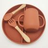 Nuevo traje nórdico plato de silicona para suplementos alimenticios para niños de gran capacidad ventosa material resistente a caídas gran cantidad excelente
