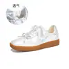 Zapatos de Mujer de Piel Genuina 2026 Verano Nuevos Tenis Planos de Punta Cuadrada Zapatos Casuales para Mujer Zapatos de Entrenamiento Versátiles Alemanes