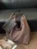 Ropa de Trabajo Casual Retro Bolso de Gran Capacidad para Mujer 2026 Nuevo Otoño e Invierno Bolso Tote de Gamuza Estilo Coreano de Nicho Bolso de Hombro