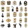 50 Piezas de Pegatinas de Etiquetas de Pociones para Botellas de Agua, Pegatinas Creativas Vintage para Planificador y Funda de Teléfono, Material Guka, Impermeables