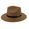 Sombreros de ala ancha de mezclilla de moda transfronterizos para mujeres y hombres, sombreros de jazz de estilo británico retro simple, Fábrica de Sombreros