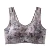 Chaleco para Mujer de Mediana Edad y Mayor con Estampado Ropa Interior sin Marcas Tallas Grandes para Mujer Cómodo Malla Sin Aros de Acero Sujetador de Malla