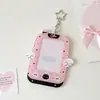Pingente de Celular com Asas de Desenho Estilo Ins para Meninas 3 polegadas Caça às Estrelas Vazado Cartão Pequeno Porta-Cartão de Exibição Guka Porta-Cartão Rígido