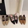 Zapatos Mary Jane de Mujer 2026 Estilo Nuevo Retro con Remaches, Corte Bajo, Aumento Interno de Altura, Hebilla de Cinturón, Punta Fina Europea y Americana, Zapatos Elegantes para Mujer