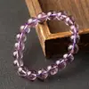7A Ametista Asai Roxa Natural Contas Pulseira de Mão Masculina e Feminina Colorida Rachadura de Gelo Flor Plástica diy Feito à Mão