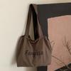 Bolso de Hombro Casual con Letras Coreanas Gran Capacidad Ligero Bolso para Estudiantes Tutorías Moda Cordón Ins Bolso de Mano de Moda