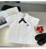 Japonês anexado pequena camisa branca meninas faculdade manga curta estilo ocidental camisa branca grande saia plissada infantil conjunto de saia