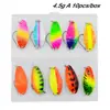 Set de señuelos para trucha, 10 piezas, jigs metálicos de 3 g/5 g para pesca de lucio y trucha, aparejos