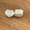 Plata Pura 999 Accesorios de Plata Dura 3D Colgante DIY Dios de la Riqueza Atrae Riqueza y Buena Fortuna Cuentas de Plata Pura Colgante de Bolsa de la Suerte Pixiu