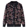 Pessoas de meia-idade e idosos primavera e outono casaco de mãe avó suéter de veludo feminino camisola cardigan outono e inverno roupas quentes para os idosos