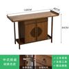 Mesa para Recibidor Moderno Simple de Pared de Madera Maciza con Vitrina y Vista Lateral Estante Zen de Almacenamiento Estrecho Consola Chinoiserie Nueva