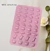 En Stock 36 Formas Consecutivas de Animales Mascotas Lindas Molde de Silicona Molde de Chocolate Molde para Hornear Pasteles Molde para Pegamento